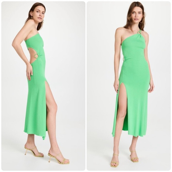 New! For Love and Lemons Keisha Cutout Green Maxi 💚 XS NWT! - Picture 1 of 16